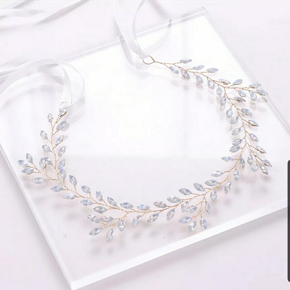 Leaf Drop Bridial Tiara wreath